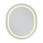 Зеркало Mixxus Premium ELLIPSE MV05-80x70-Reverse WHITE с Led Touch, Anti-fog, димером (3-6,5kK) (MP6645)