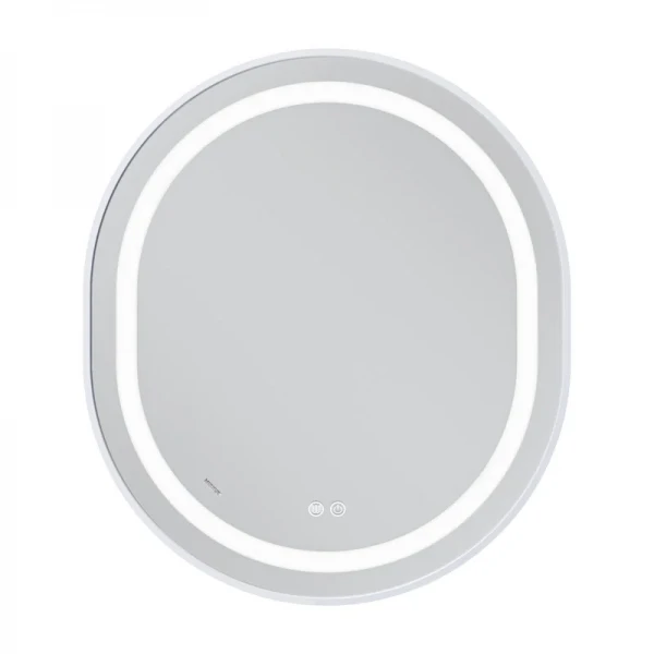 Зеркало Mixxus Premium ELLIPSE MV05-80x70-Reverse WHITE с Led Touch, Anti-fog, димером (3-6,5kK) (MP6645)