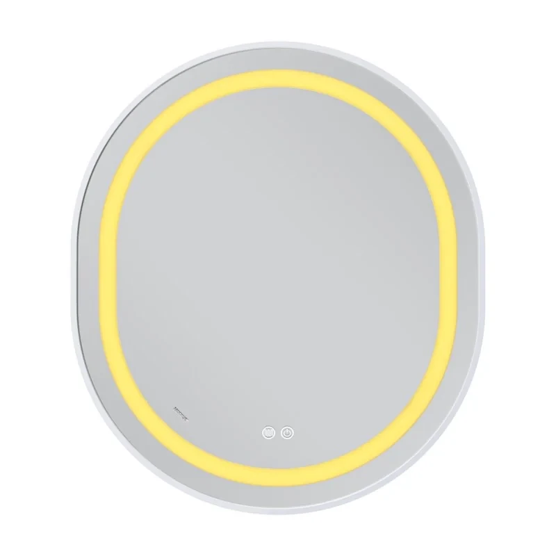 Дзеркало Mixxus Premium ELLIPSE MV05-80x70-REVERSE WHITE (LED Touch, Anti-fog, димер (3-6kK)) (MP6645)