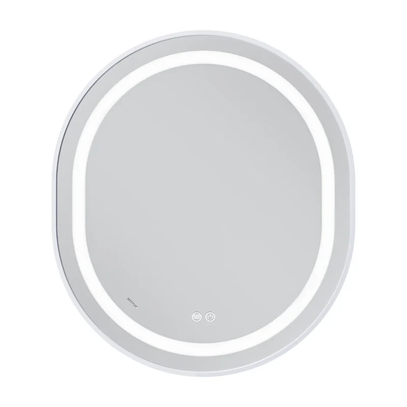 Дзеркало Mixxus Premium ELLIPSE MV05-80x70-REVERSE WHITE (LED Touch, Anti-fog, димер (3-6kK)) (MP6645)