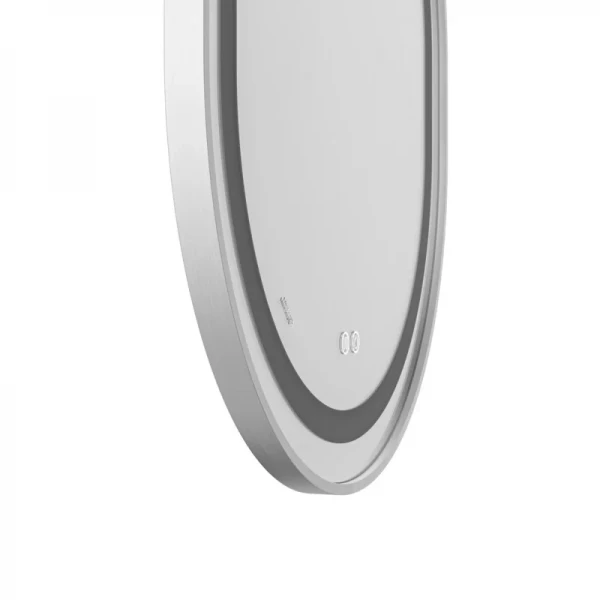 Дзеркало Mixxus Premium ELLIPSE MV05-80x70-REVERSE WHITE (LED Touch, Anti-fog, димер (3-6kK)) (MP6645)