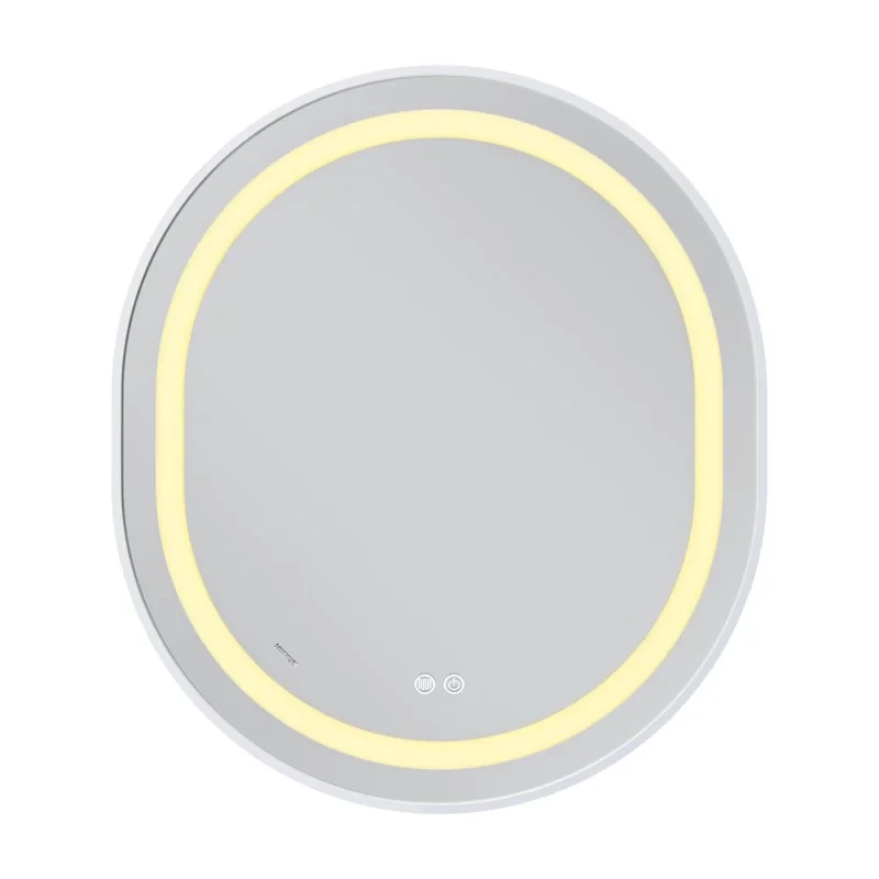 Дзеркало Mixxus Premium ELLIPSE MV05-80x70-REVERSE WHITE (LED Touch, Anti-fog, димер (3-6kK)) (MP6645)
