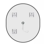 Зеркало Mixxus Premium ELLIPSE MV05-80x70-Reverse BLACK с Led Touch, Anti-fog, димером (3-6,5kK) (MP6646)