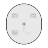 Дзеркало Mixxus Premium ELLIPSE MV05-80x70-REVERSE BLACK (LED Touch, Anti-fog, димер(3-6kK))(MP6646)