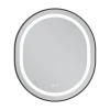 Дзеркало Mixxus Premium ELLIPSE MV05-80x70-REVERSE BLACK (LED Touch, Anti-fog, димер(3-6kK))(MP6646)