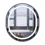 Дзеркало Mixxus Premium ELLIPSE MV05-80x70-REVERSE BLACK (LED Touch, Anti-fog, димер(3-6kK))(MP6646)