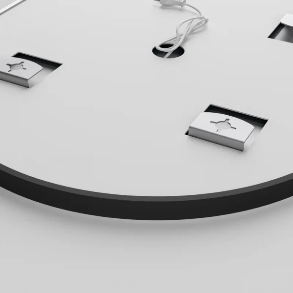 Дзеркало Mixxus Premium ELLIPSE MV05-80x70-REVERSE BLACK (LED Touch, Anti-fog, димер(3-6kK))(MP6646)