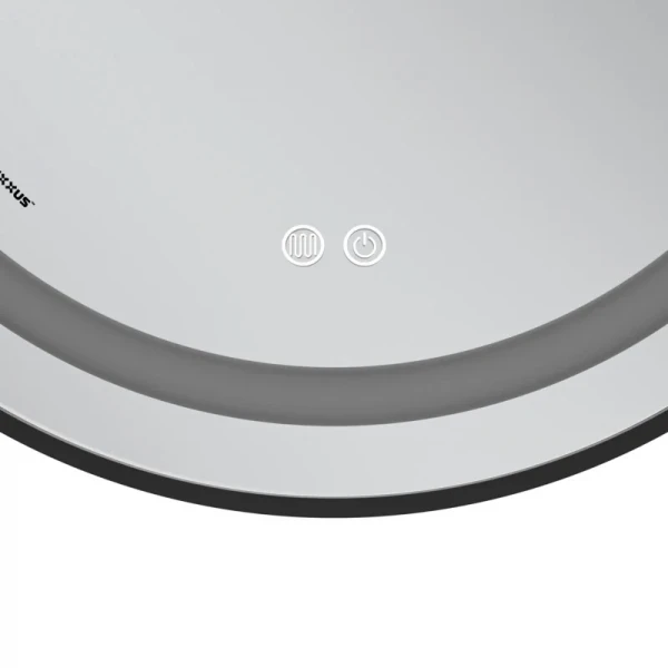 Дзеркало Mixxus Premium ELLIPSE MV05-80x70-REVERSE BLACK (LED Touch, Anti-fog, димер(3-6kK))(MP6646)