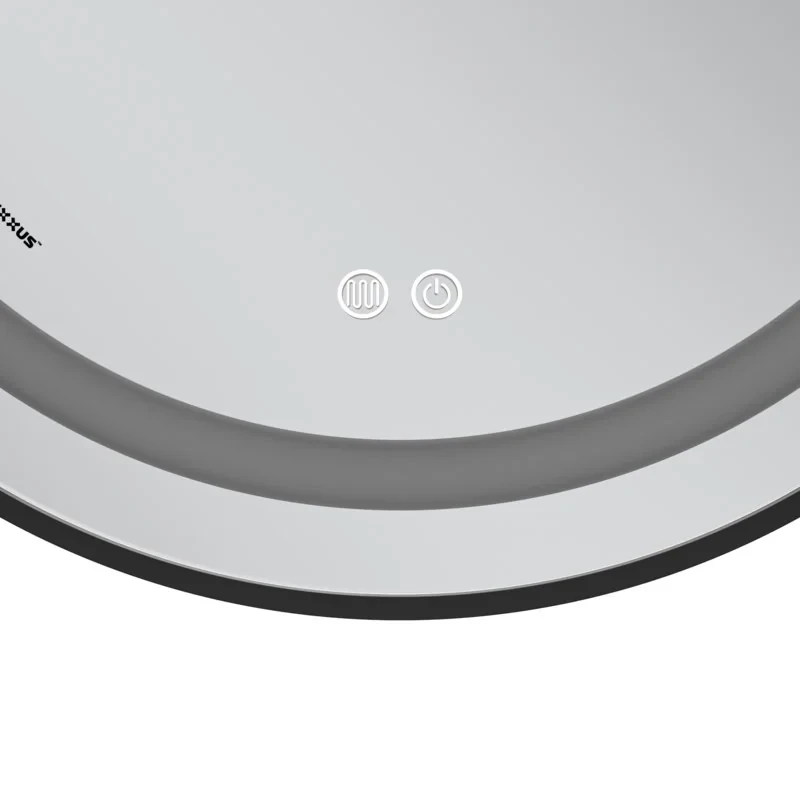 Дзеркало Mixxus Premium ELLIPSE MV05-80x70-REVERSE BLACK (LED Touch, Anti-fog, димер(3-6kK))(MP6646)