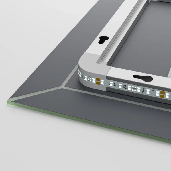Зеркало Mixxus Premium CUBIC MR14-70x50-Reverse с Led Touch, Anti-fog, димером, регулятором яркости (MP6647)