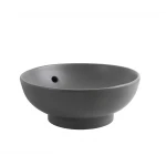 Раковина накладна Mixxus Premium TOPPER-0201 GRAY 410x410x165mm з переливом (MP6649)