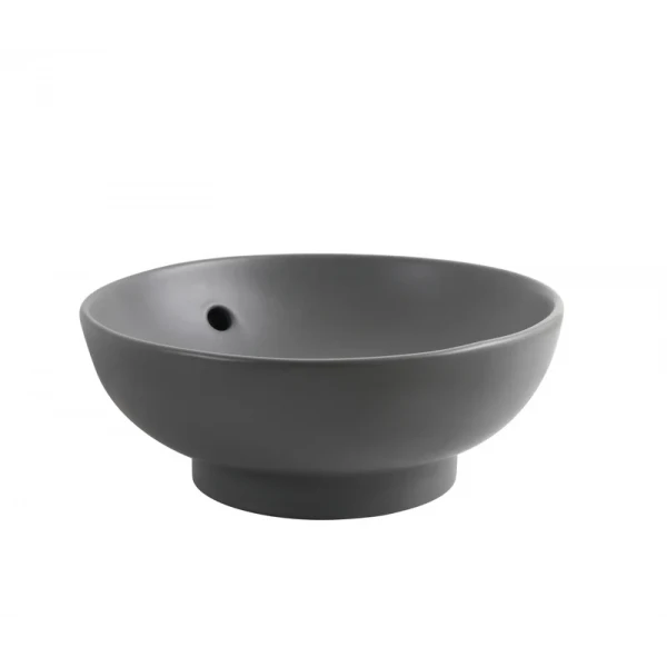 Раковина накладна Mixxus Premium TOPPER-0201 GRAY 410x410x165mm з переливом (MP6649)