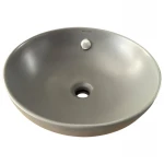 Раковина накладна Mixxus Premium TOPPER-0201 GRAY 410x410x165mm з переливом (MP6649)