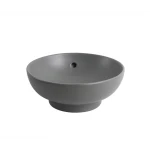 Раковина накладна Mixxus Premium TOPPER-0201 GRAY 410x410x165mm з переливом (MP6649)