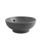 Раковина накладная Mixxus Premium TOPPER-0201 GRAY 410x410x165mm с переливом (MP6649)