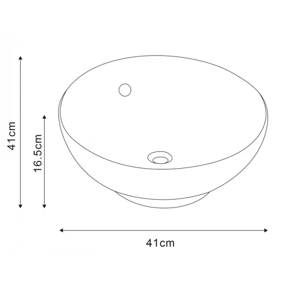 Раковина накладная Mixxus Premium TOPPER-0201 GRAY 410x410x165mm с переливом (MP6649)