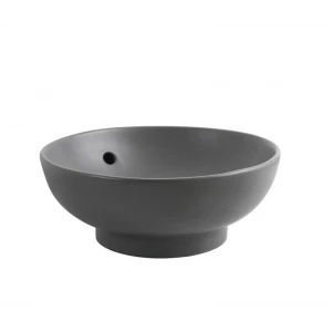 Раковина накладная Mixxus Premium TOPPER-0201 GRAY 410x410x165mm с переливом (MP6649)