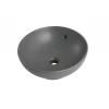 Раковина накладная Mixxus Premium TOPPER-0201 GRAY 410x410x165mm с переливом (MP6649)