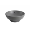 Раковина накладная Mixxus Premium TOPPER-0201 GRAY 410x410x165mm с переливом (MP6649)