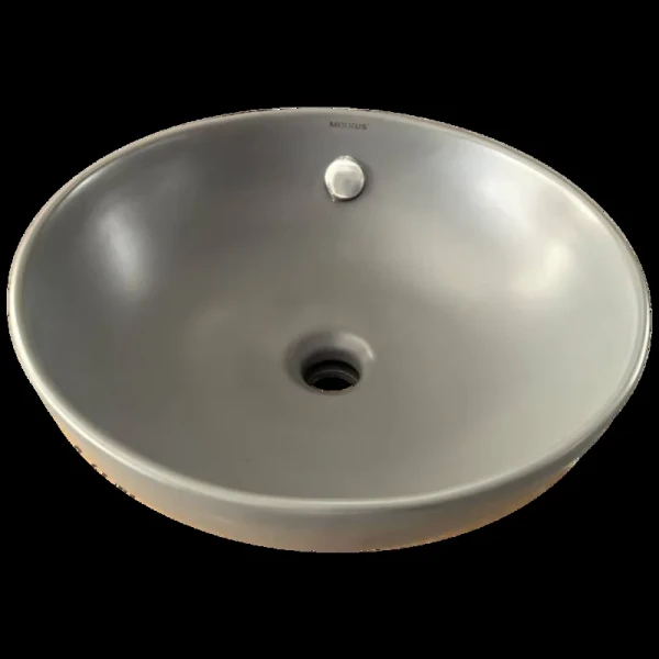 Раковина накладная Mixxus Premium TOPPER-0201 GRAY 410x410x165mm с переливом (MP6649)