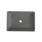 Раковина накладная Mixxus Premium QUADRO-0108 GRAY 550x390x145mm (MP6652)