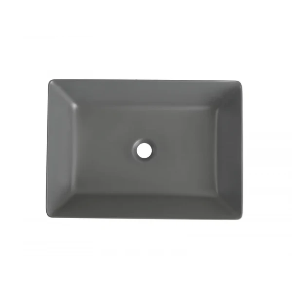 Раковина накладная Mixxus Premium QUADRO-0108 GRAY 550x390x145mm (MP6652)
