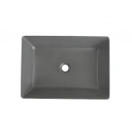 Раковина накладная Mixxus Premium QUADRO-0108 GRAY 550x390x145mm (MP6652)
