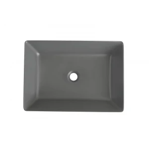 Раковина накладная Mixxus Premium QUADRO-0108 GRAY 550x390x145mm (MP6652)