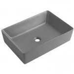 Раковина накладная Mixxus Premium QUADRO-0108 GRAY 550x390x145mm (MP6652)