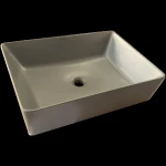 Раковина накладная Mixxus Premium QUADRO-0108 GRAY 550x390x145mm (MP6652)