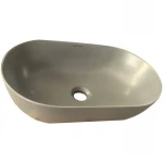 Раковина накладная Mixxus Premium ELLIPSE-0109 GRAY 500x300x140mm (MP6653)