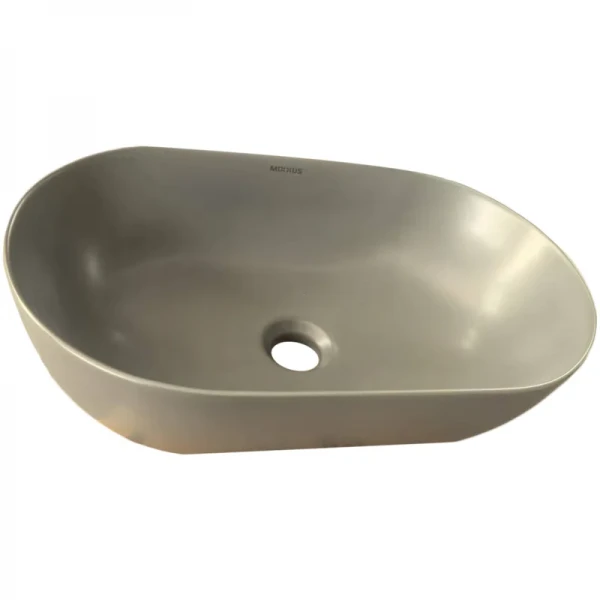 Раковина накладная Mixxus Premium ELLIPSE-0109 GRAY 500x300x140mm (MP6653)
