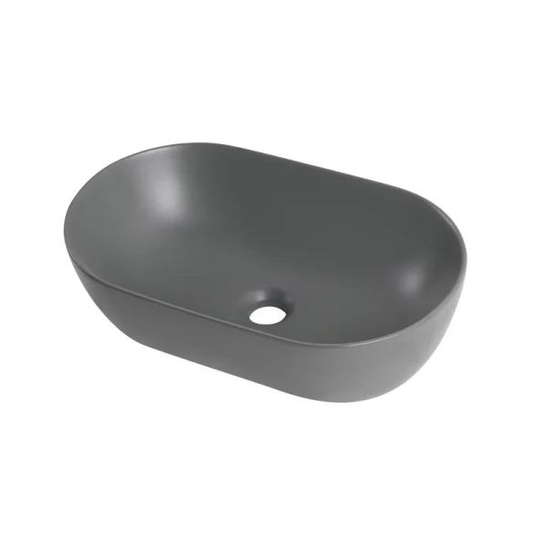 Раковина накладная Mixxus Premium ELLIPSE-0109 GRAY 500x300x140mm (MP6653)