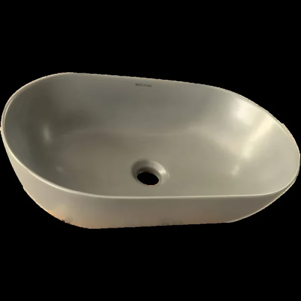 Раковина накладная Mixxus Premium ELLIPSE-0109 GRAY 500x300x140mm (MP6653)
