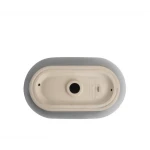 Раковина накладная Mixxus Premium ELLIPSE-0109 GRAY 500x300x140mm (MP6653)