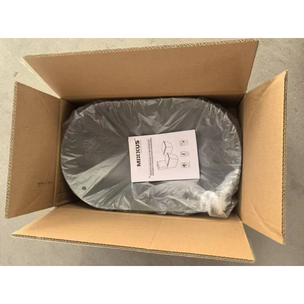 Раковина накладная Mixxus Premium ELLIPSE-0109 GRAY 500x300x140mm (MP6653)