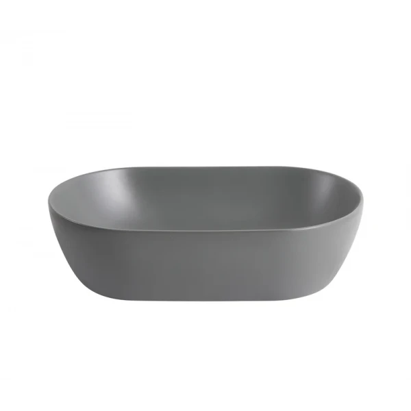 Раковина накладная Mixxus Premium ELLIPSE-0109 GRAY 500x300x140mm (MP6653)
