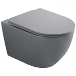Унітаз підвісний Mixxus Premium ELLIPSE-0308-T3 GRAY 490x360x360mm система змиву TORNADO 3.0 (MP6654)