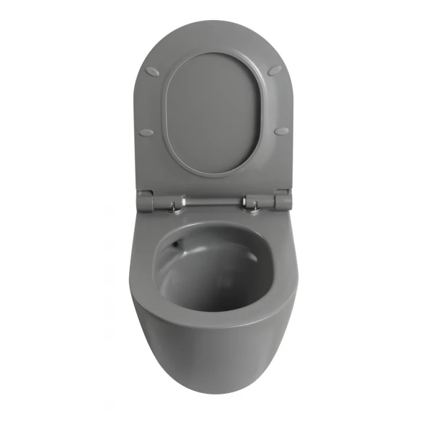 Унітаз підвісний Mixxus Premium ELLIPSE-0308-T3 GRAY 490x360x360mm система змиву TORNADO 3.0 (MP6654)