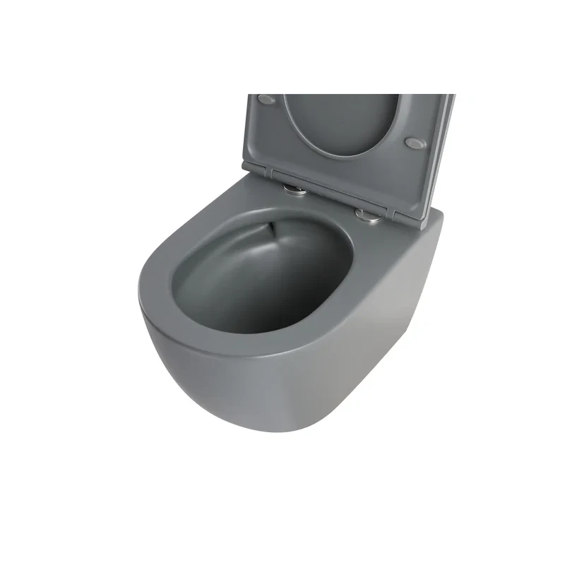 Унітаз підвісний Mixxus Premium ELLIPSE-0308-T3 GRAY 490x360x360mm система змиву TORNADO 3.0 (MP6654)