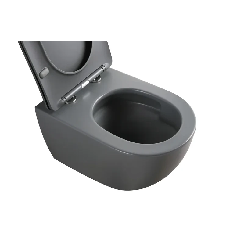 Унітаз підвісний Mixxus Premium ELLIPSE-0309-T1 GRAY 530x360x350mm система змиву TORNADO 1.0 (MP6655)