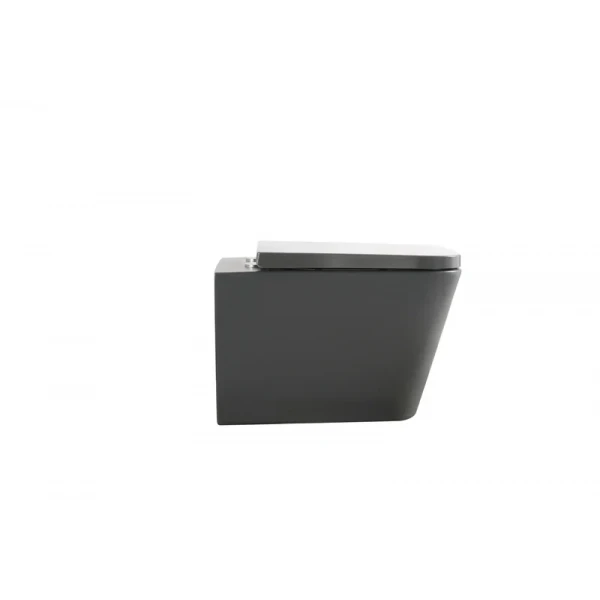 Унитаз подвесной Mixxus Premium QUADRO-0305-R GRAY 510x350x345mm система смыва RIMLESS (MP6656)