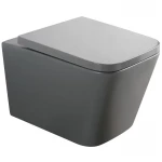 Унитаз подвесной Mixxus Premium QUADRO-0305-R GRAY 510x350x345mm система смыва RIMLESS (MP6656)