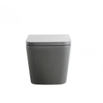 Унитаз подвесной Mixxus Premium QUADRO-0305-R GRAY 510x350x345mm система смыва RIMLESS (MP6656)