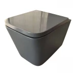 Унитаз подвесной Mixxus Premium QUADRO-0305-R GRAY 510x350x345mm система смыва RIMLESS (MP6656)