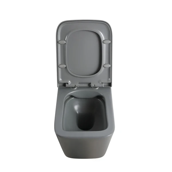 Унитаз подвесной Mixxus Premium QUADRO-0305-R GRAY 510x350x345mm система смыва RIMLESS (MP6656)
