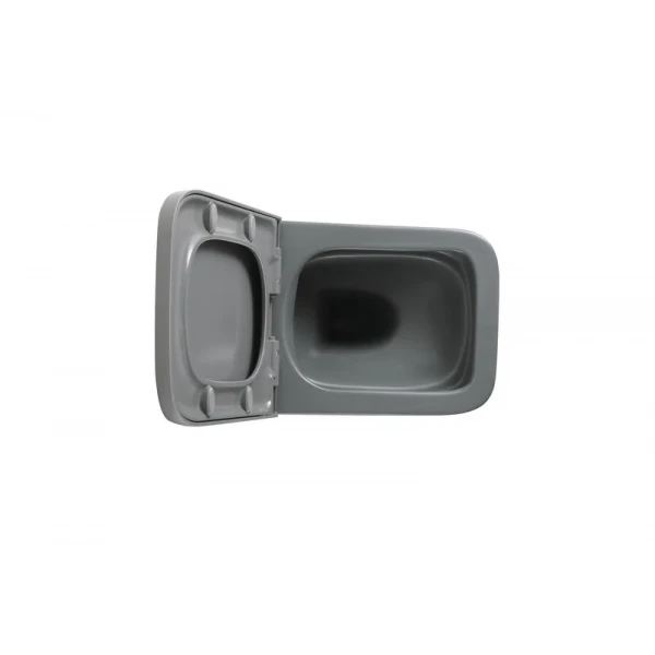Унитаз подвесной Mixxus Premium QUADRO-0305-R GRAY 510x350x345mm система смыва RIMLESS (MP6656)