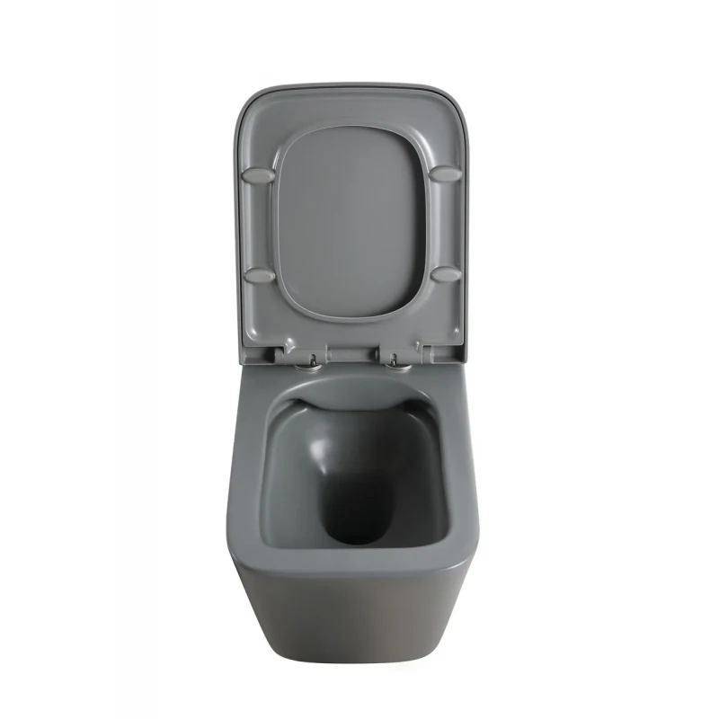 Унітаз підвісний Mixxus Premium QUADRO-0305-R GRAY 510x350x345mm система змиву RIMLESS (MP6656)