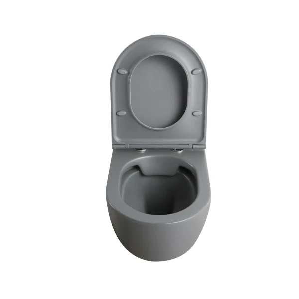 Унитаз подвесной Mixxus Premium TOPPER-0303-R GRAY 495x370x350mm система смыва RIMLESS (MP6657)