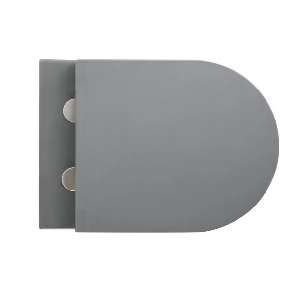Унитаз подвесной Mixxus Premium TOPPER-0303-R GRAY 495x370x350mm система смыва RIMLESS (MP6657)